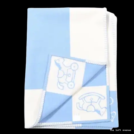 THROW HERMES BABY BLANKET WOOL ADADA AVALON 0702